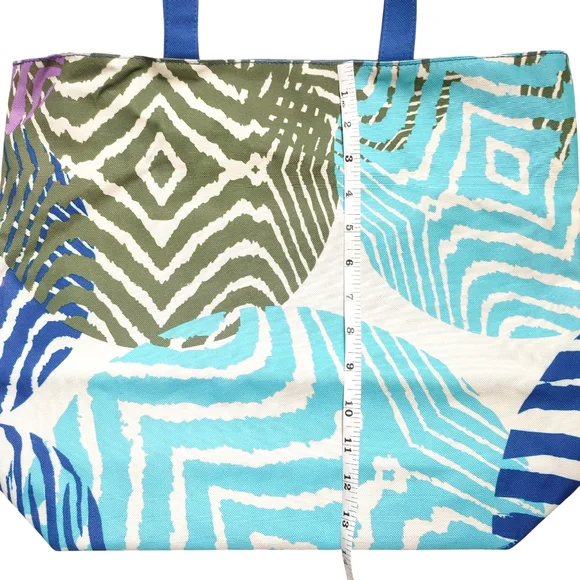 2 For 15$ Estee Lauder Tropical Teal Blue White Tote Bag New - Picture 4 of 5